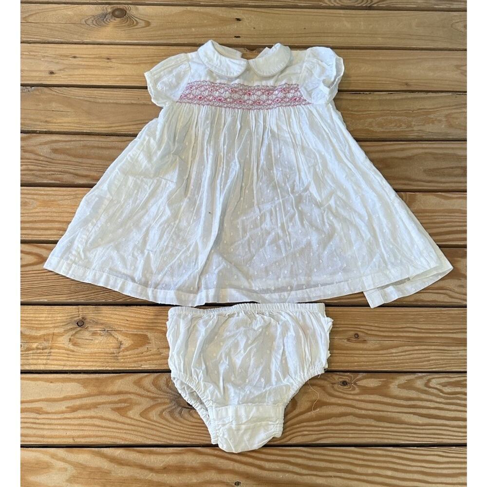 NEW Baby Boden Dress With Bloomers Size 18-24 Months Infant’s Ivory